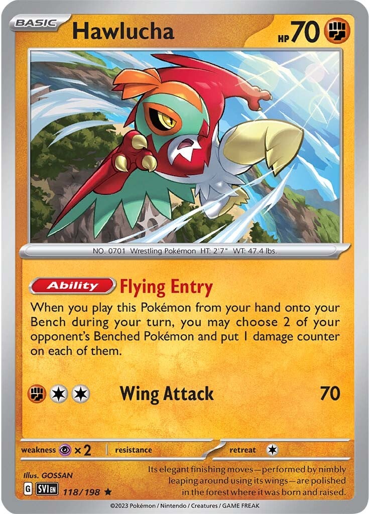 Hawlucha (118/198) [Scarlet & Violet: Base Set] | Deep Dive Games St. Marys