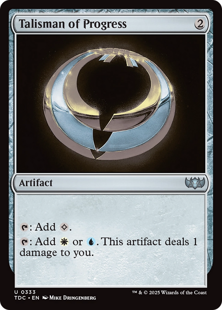 Talisman of Progress [Tarkir: Dragonstorm Commander] | Deep Dive Games St. Marys