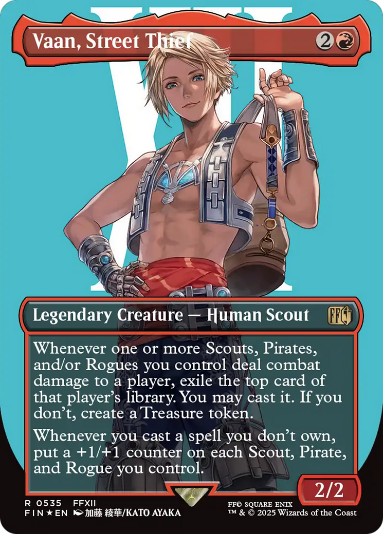 Vaan, Street Thief (Borderless) (Surge Foil) [FINAL FANTASY] | Deep Dive Games St. Marys