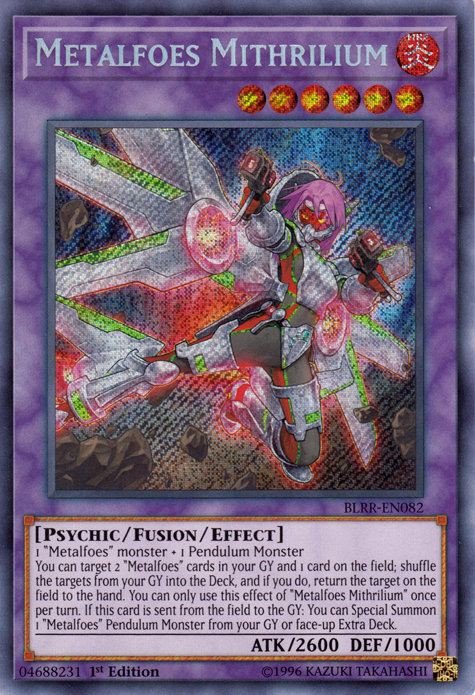 Metalfoes Mithrilium [BLRR-EN082] Secret Rare | Deep Dive Games St. Marys