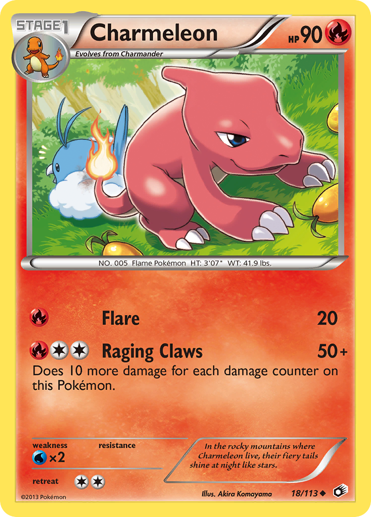 Charmeleon (18/113) [Black & White: Legendary Treasures] | Deep Dive Games St. Marys