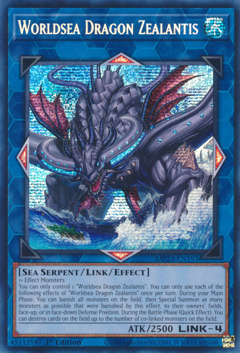 Worldsea Dragon Zealantis [MP23-EN193] Prismatic Secret Rare | Deep Dive Games St. Marys