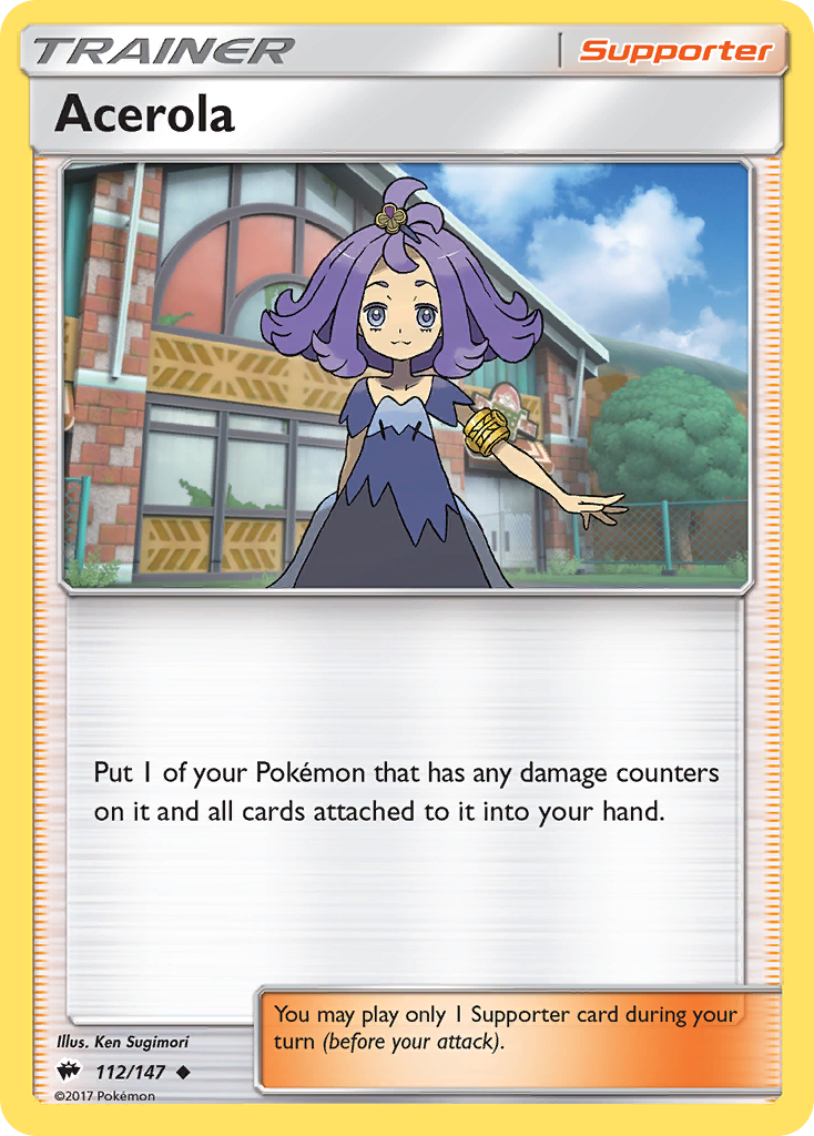 Acerola (112/147) [Sun & Moon: Burning Shadows] | Deep Dive Games St. Marys