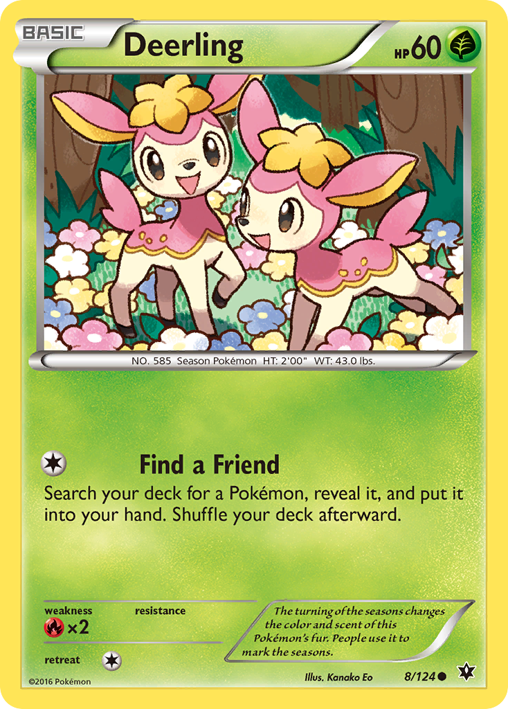 Deerling (8/124) [XY: Fates Collide] | Deep Dive Games St. Marys