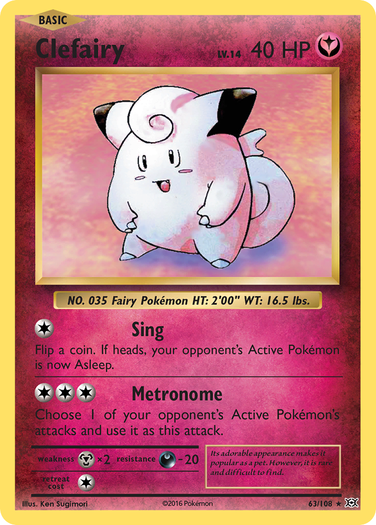 Clefairy (63/108) [XY: Evolutions] | Deep Dive Games St. Marys