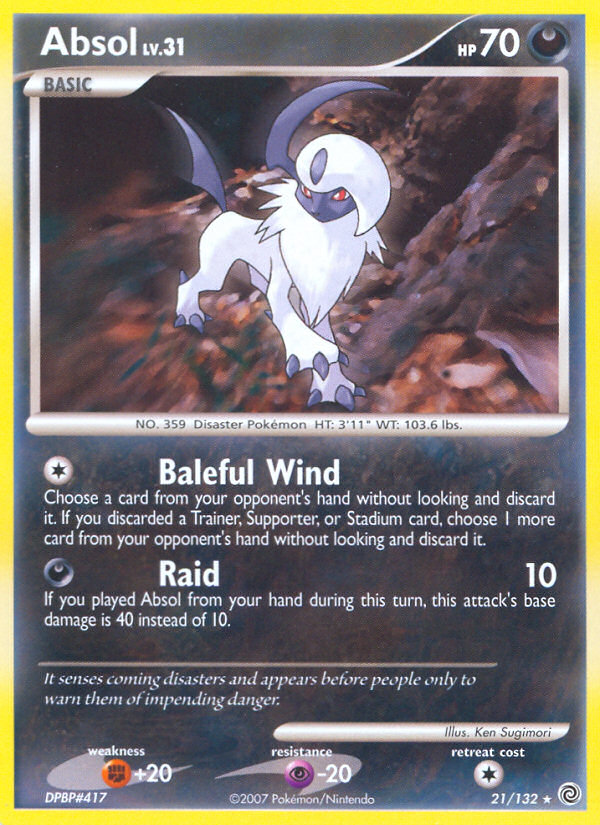 Absol (21/132) [Diamond & Pearl: Secret Wonders] | Deep Dive Games St. Marys