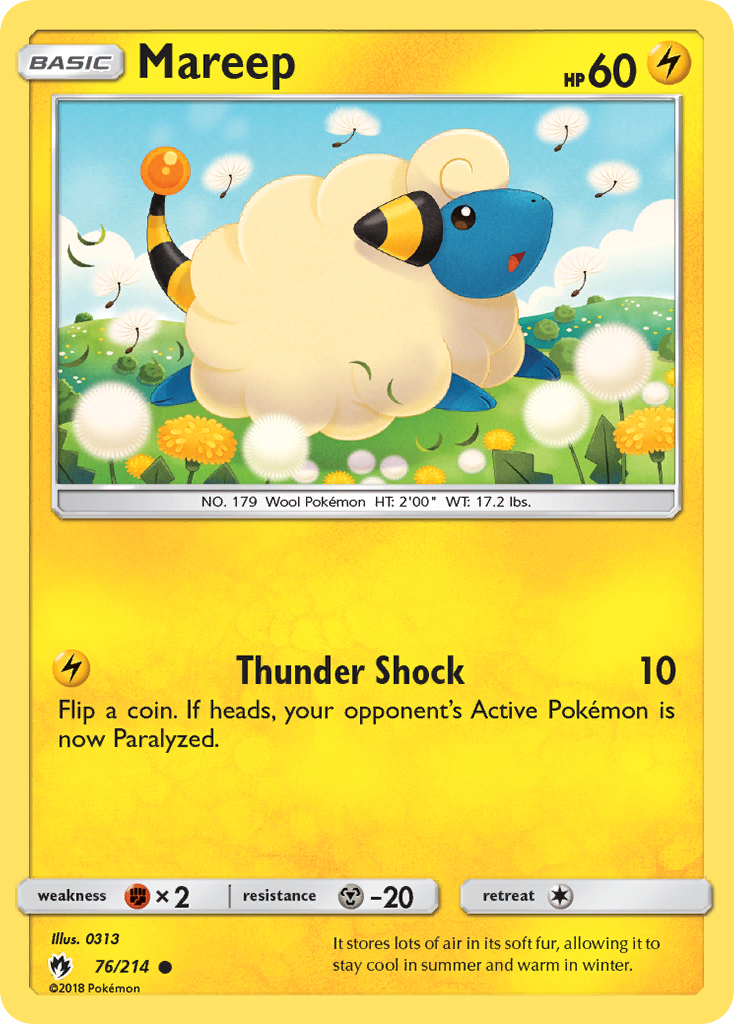 Mareep (76/214) [Sun & Moon: Lost Thunder] | Deep Dive Games St. Marys