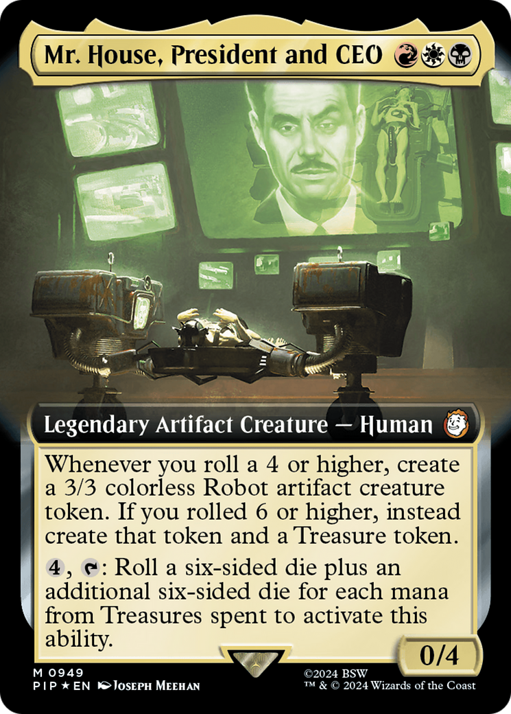 Mr. House, President and CEO (Extended Art) (Surge Foil) [Fallout] | Deep Dive Games St. Marys