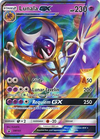 Lunala GX (SM103) (Jumbo Card) [Sun & Moon: Black Star Promos] | Deep Dive Games St. Marys