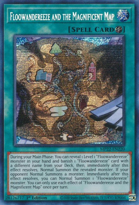 Floowandereeze and the Magnificent Map [MP22-EN220] Prismatic Secret Rare | Deep Dive Games St. Marys