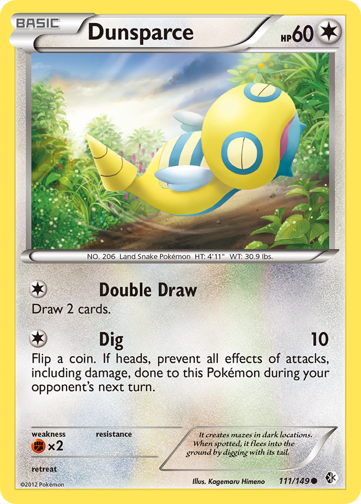 Dunsparce (111/149) [Black & White: Boundaries Crossed] | Deep Dive Games St. Marys