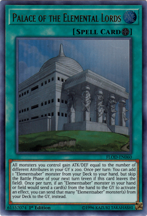 Palace of the Elemental Lords [FLOD-EN060] Ultra Rare | Deep Dive Games St. Marys