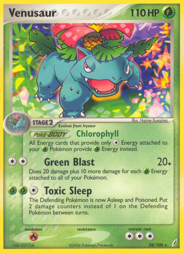 Venusaur (28/100) (Theme Deck Exclusive) [EX: Crystal Guardians] | Deep Dive Games St. Marys