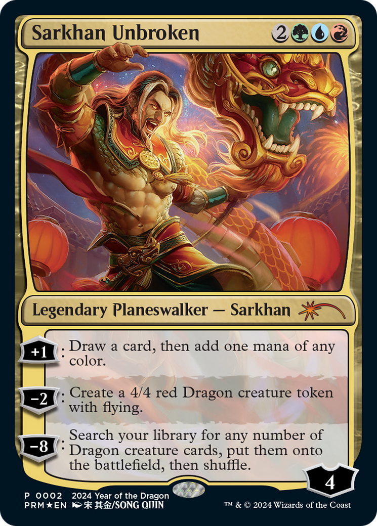 Sarkhan Unbroken (Year of the Dragon 2024) [Standard Showdown Promos] | Deep Dive Games St. Marys