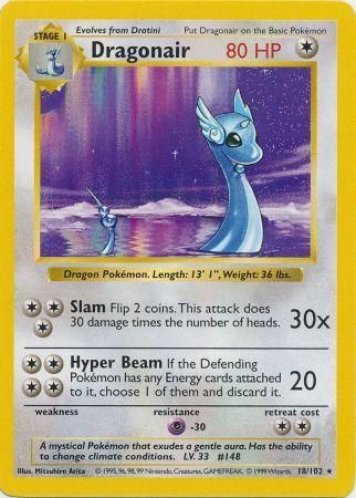 Dragonair (18/102) [Base Set Shadowless Unlimited] | Deep Dive Games St. Marys