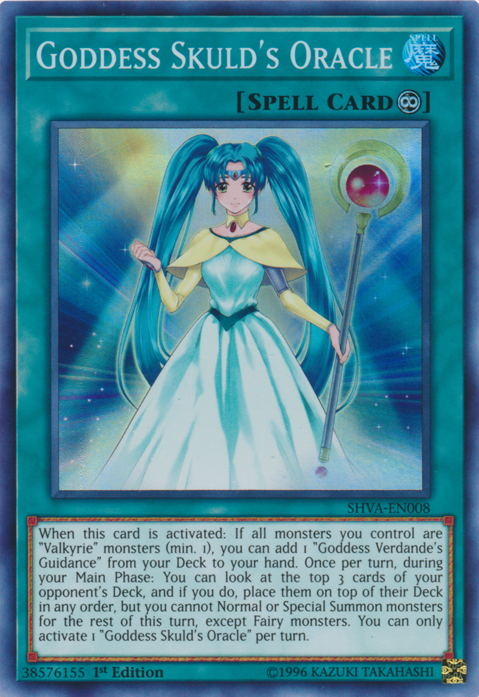 Goddess Skuld's Oracle [SHVA-EN008] Super Rare | Deep Dive Games St. Marys