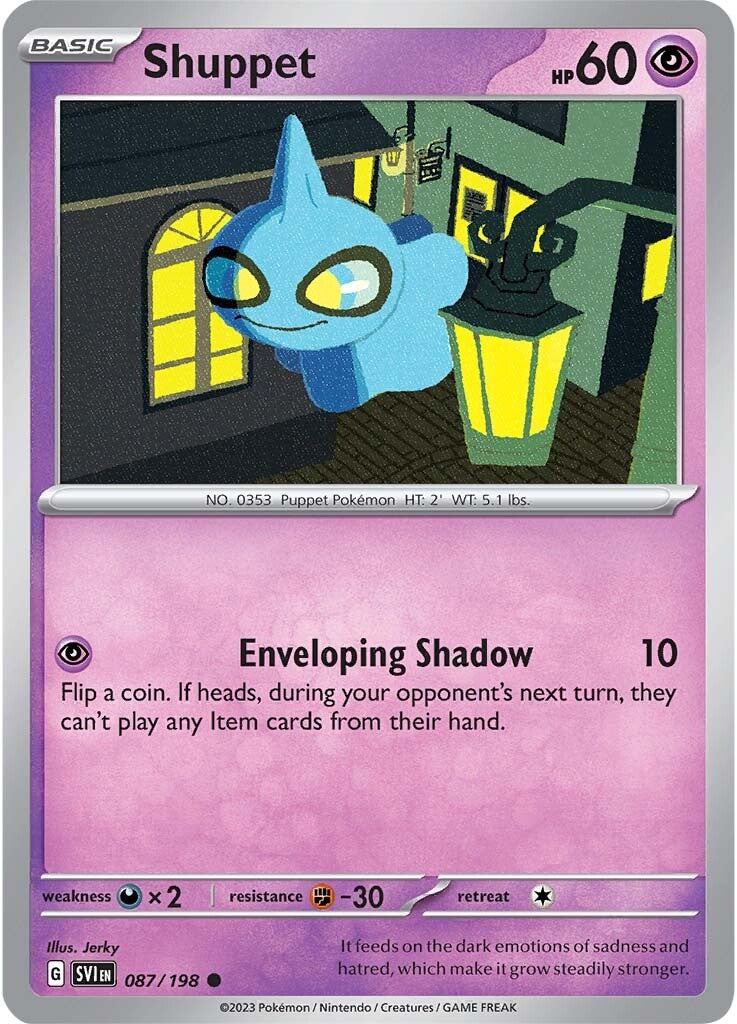 Shuppet (087/198) [Scarlet & Violet: Base Set] | Deep Dive Games St. Marys