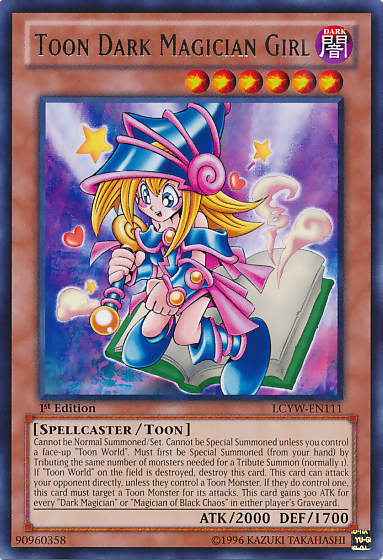 Toon Dark Magician Girl [LCYW-EN111] Rare | Deep Dive Games St. Marys