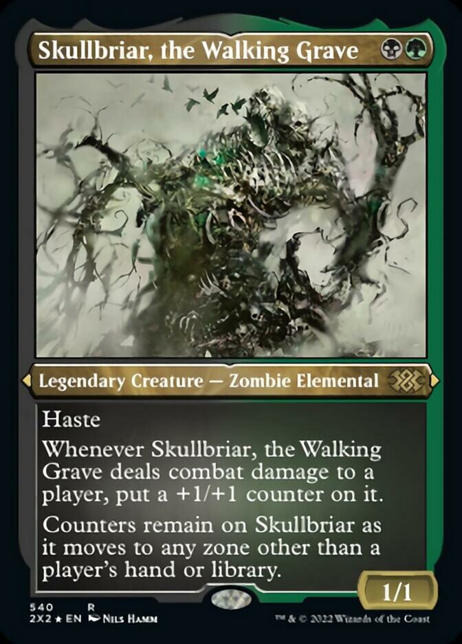 Skullbriar, the Walking Grave (Foil Etched) [Double Masters 2022] | Deep Dive Games St. Marys