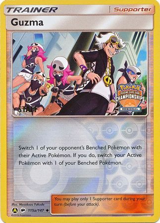 Guzma (115a/147) (Regional Championship Promo Staff) [Sun & Moon: Burning Shadows] | Deep Dive Games St. Marys