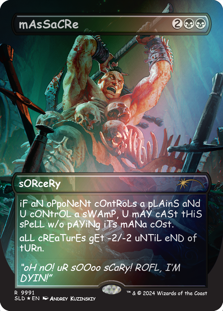 mAsSaCRe (Rainbow Foil) [Secret Lair Drop Series] | Deep Dive Games St. Marys