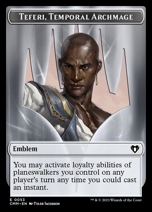 Human Soldier // Emblem - Teferi, Temporal Archmage Double-Sided Token [Commander Masters Tokens] | Deep Dive Games St. Marys