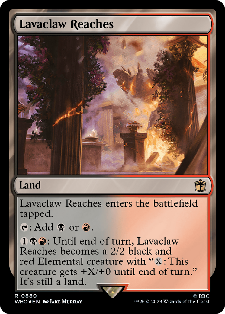 Lavaclaw Reaches (Surge Foil) [Doctor Who] | Deep Dive Games St. Marys