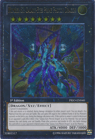 Number 62: Galaxy-Eyes Prime Photon Dragon [PRIO-EN040] Ultimate Rare | Deep Dive Games St. Marys