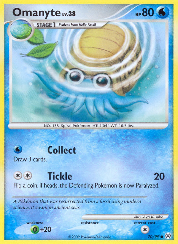 Omanyte (70/99) [Platinum: Arceus] | Deep Dive Games St. Marys