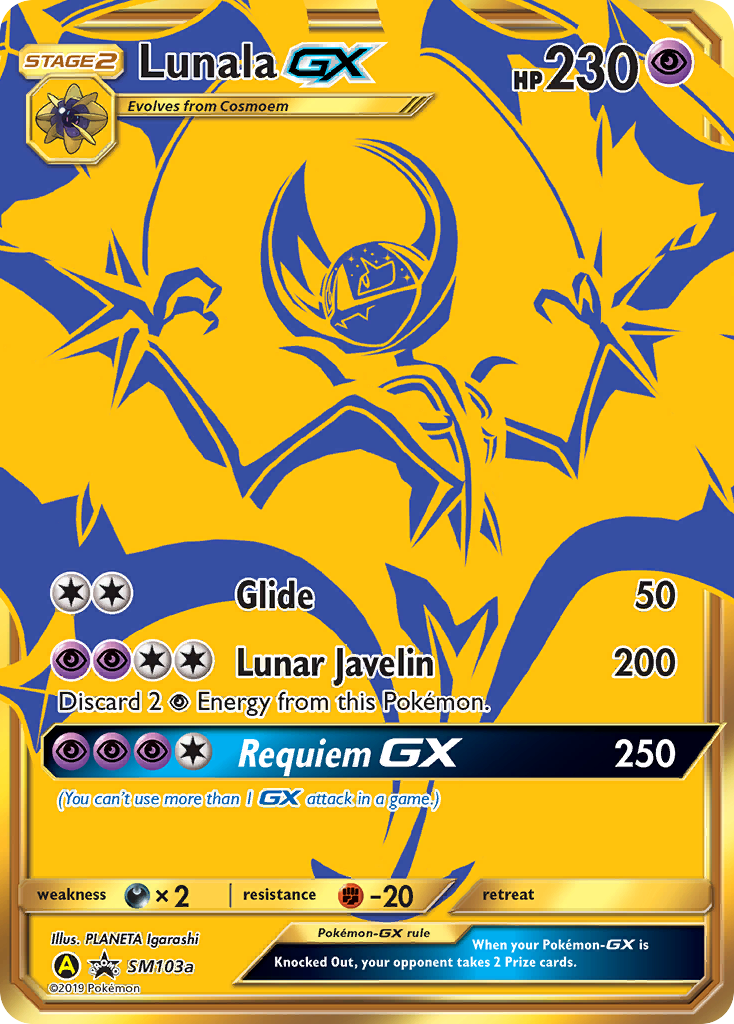 Lunala GX (SM103a) [Sun & Moon: Black Star Promos] | Deep Dive Games St. Marys