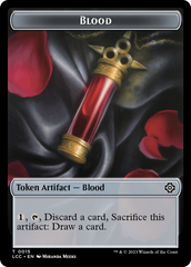 Blood // Vampire (0004) Double-Sided Token [The Lost Caverns of Ixalan Commander Tokens] | Deep Dive Games St. Marys