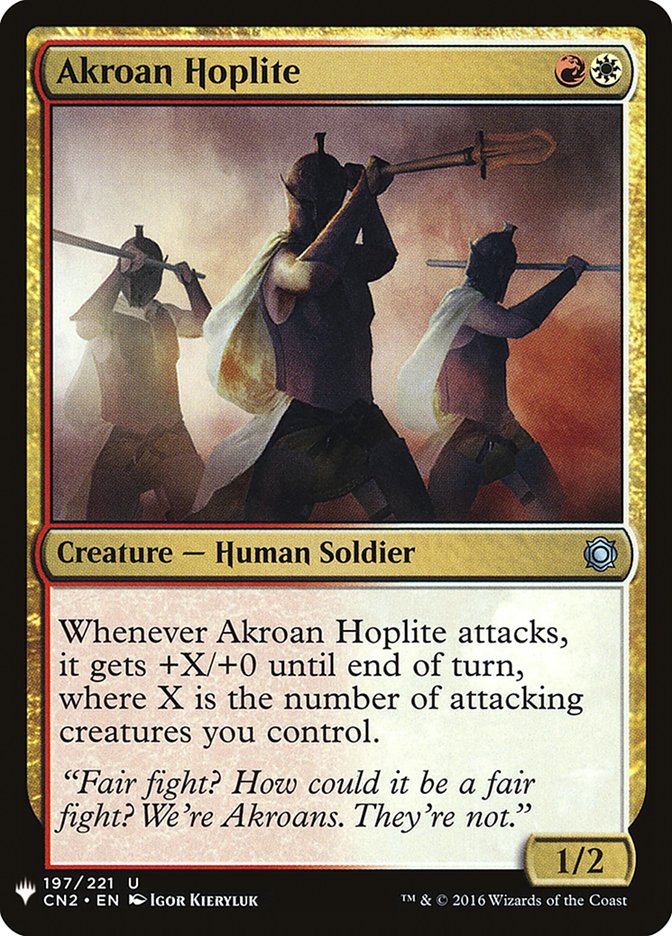 Akroan Hoplite [Mystery Booster] | Deep Dive Games St. Marys