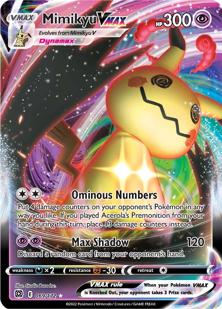 Mimikyu VMAX (069/172) [Sword & Shield: Brilliant Stars] | Deep Dive Games St. Marys