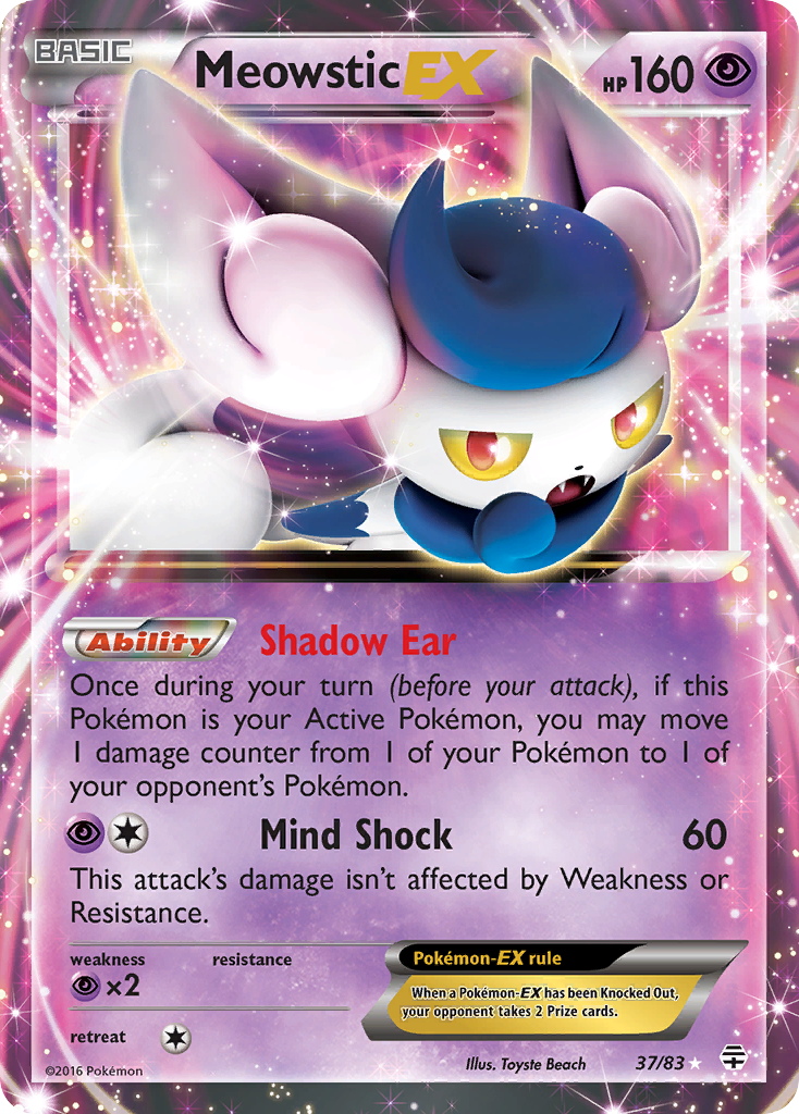 Meowstic EX (37/83) [XY: Generations] | Deep Dive Games St. Marys