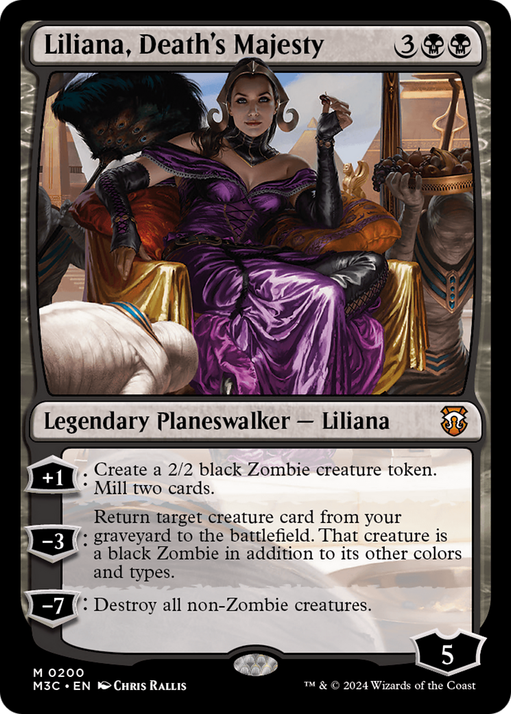 Liliana, Death's Majesty (Ripple Foil) [Modern Horizons 3 Commander] | Deep Dive Games St. Marys