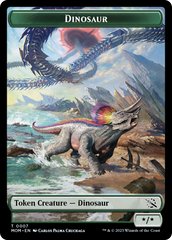 Treasure (21) // Dinosaur Double-Sided Token [March of the Machine Tokens] | Deep Dive Games St. Marys