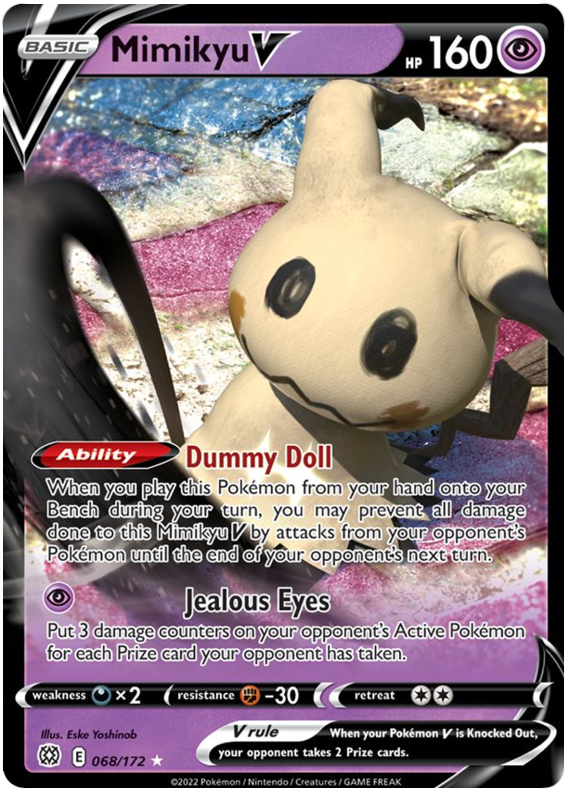 Mimikyu V (068/172) [Sword & Shield: Brilliant Stars] | Deep Dive Games St. Marys