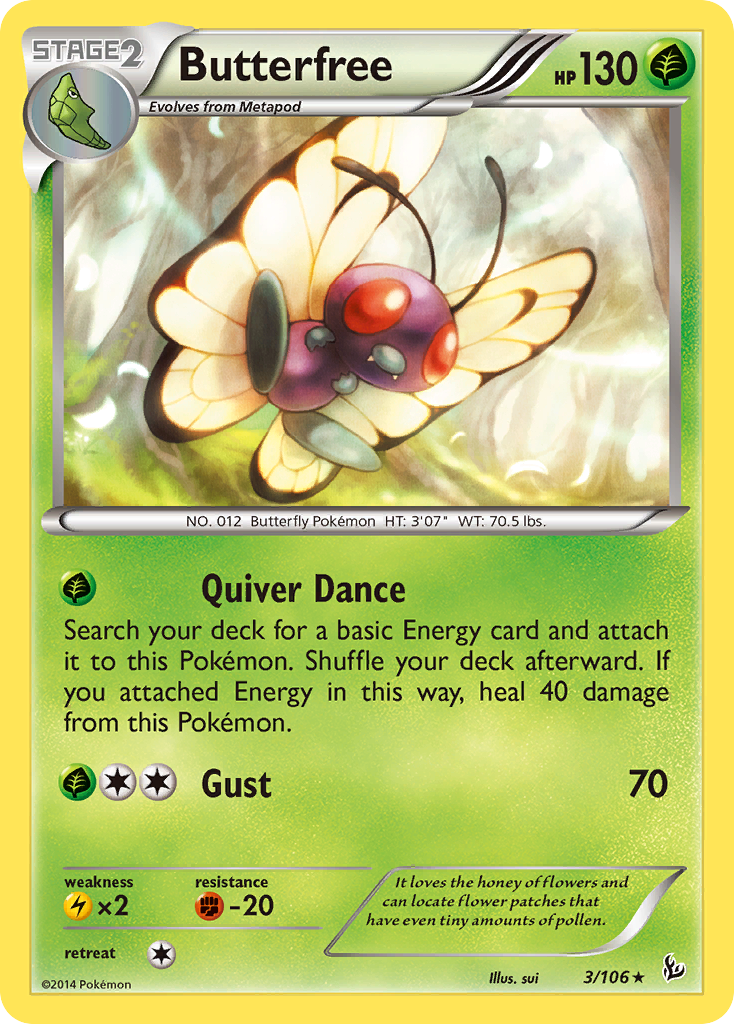 Butterfree (3/106) [XY: Flashfire] | Deep Dive Games St. Marys