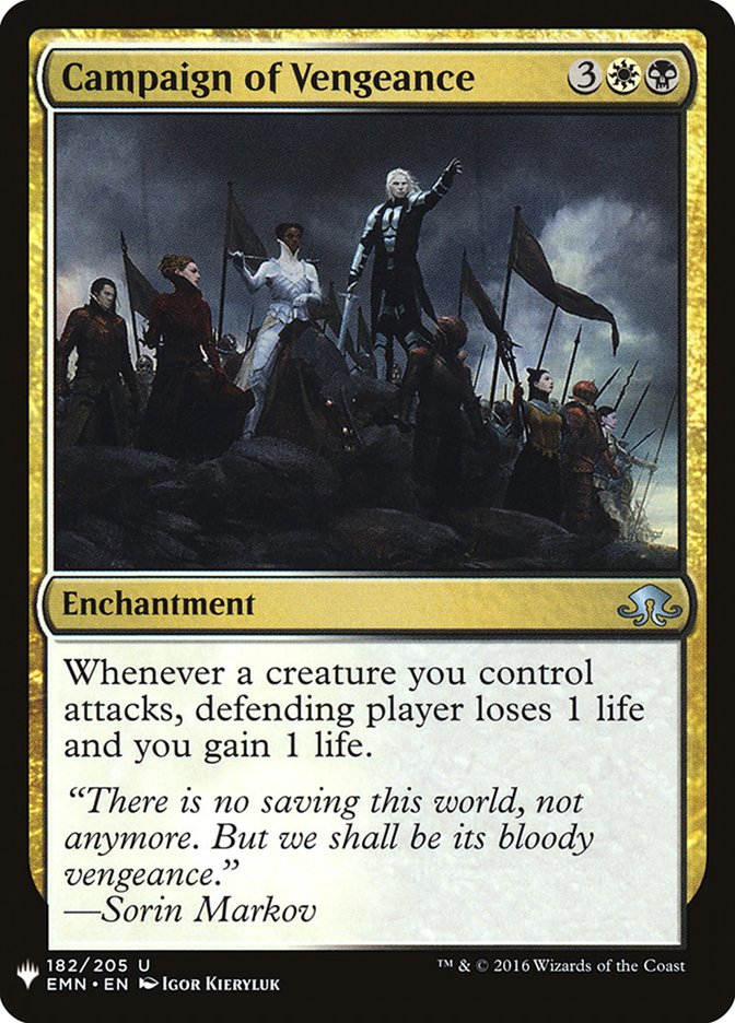 Campaign of Vengeance [Mystery Booster] | Deep Dive Games St. Marys