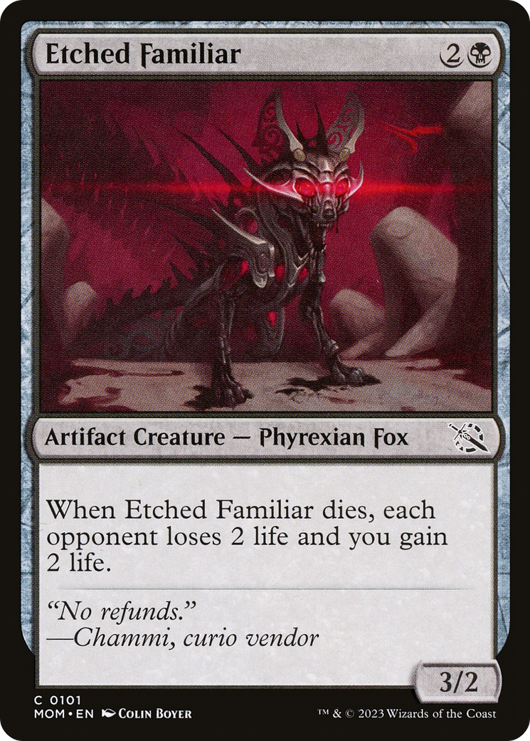 Etched Familiar [March of the Machine] | Deep Dive Games St. Marys