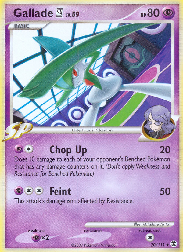 Gallade (20/111) [Platinum: Rising Rivals] | Deep Dive Games St. Marys