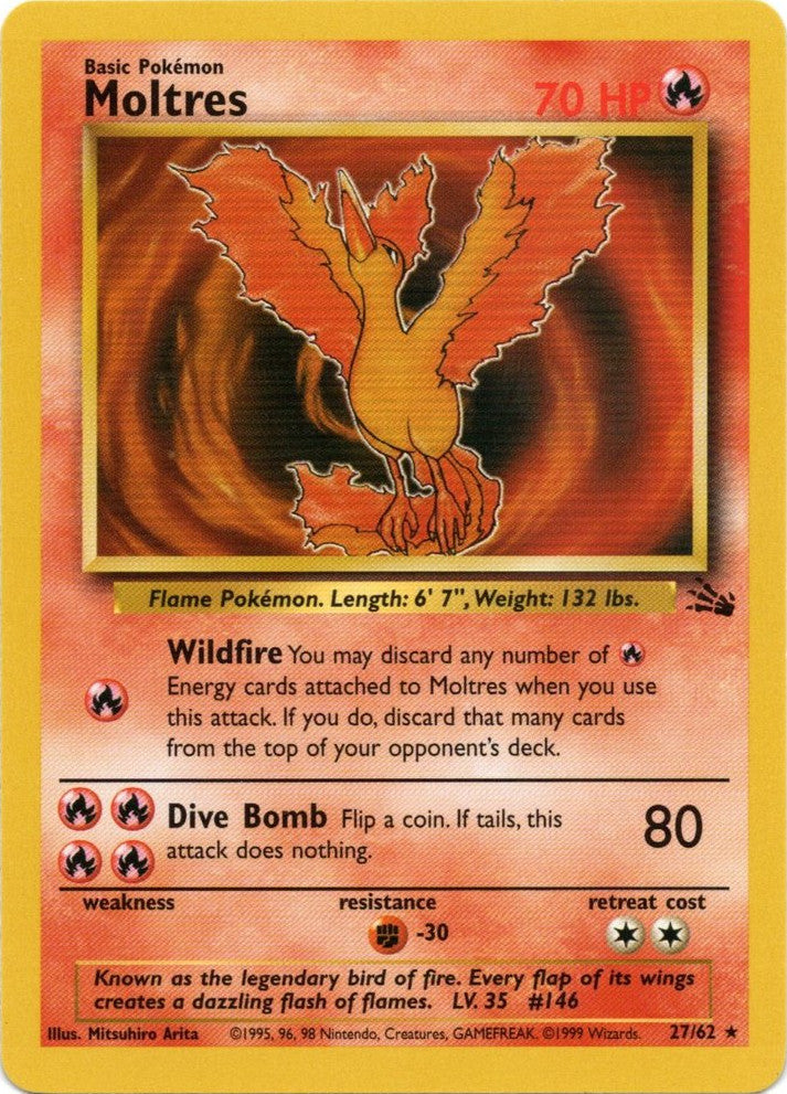 Moltres (27/62) [Fossil Unlimited] | Deep Dive Games St. Marys