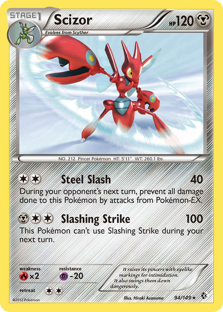 Scizor (94/149) [Black & White: Boundaries Crossed] | Deep Dive Games St. Marys