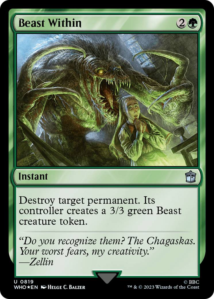 Beast Within (Surge Foil) [Doctor Who] | Deep Dive Games St. Marys