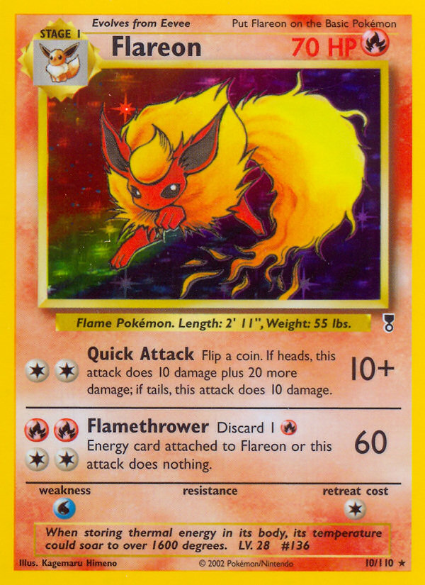 Flareon (10/110) [Legendary Collection] | Deep Dive Games St. Marys