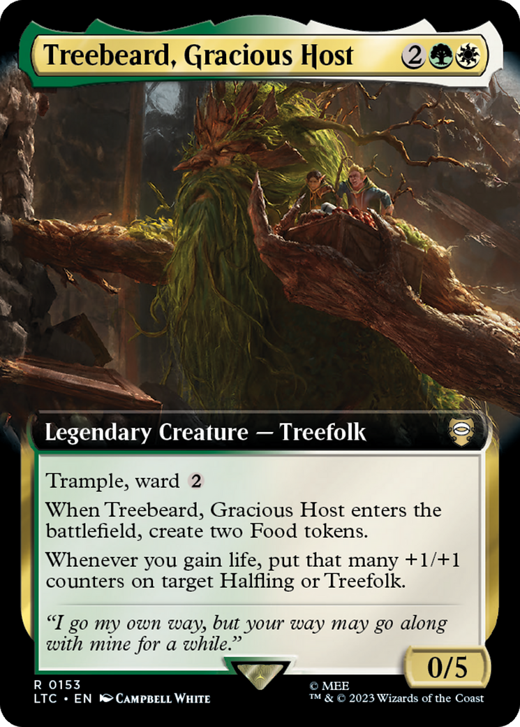 Treebeard, Gracious Host (Extended Art) [The Lord of the Rings: Tales of Middle-Earth Commander] | Deep Dive Games St. Marys