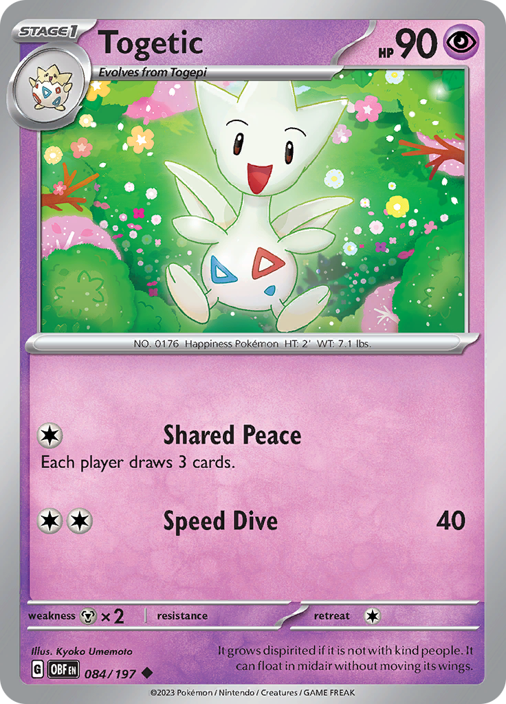 Togetic (084/197) [Scarlet & Violet: Obsidian Flames] | Deep Dive Games St. Marys