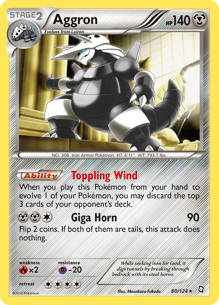 Aggron (80/124) [Black & White: Dragons Exalted] | Deep Dive Games St. Marys