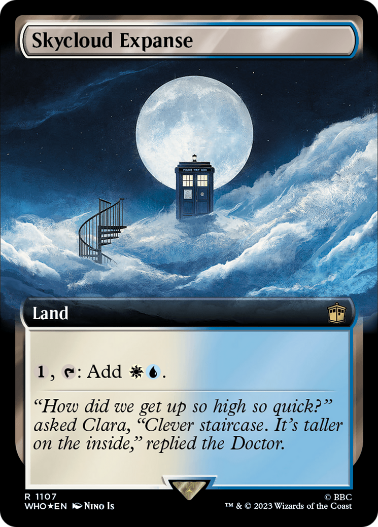 Skycloud Expanse (Extended Art) (Surge Foil) [Doctor Who] | Deep Dive Games St. Marys