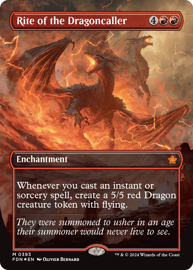 Rite of the Dragoncaller (Mana Foil) [Foundations] | Deep Dive Games St. Marys